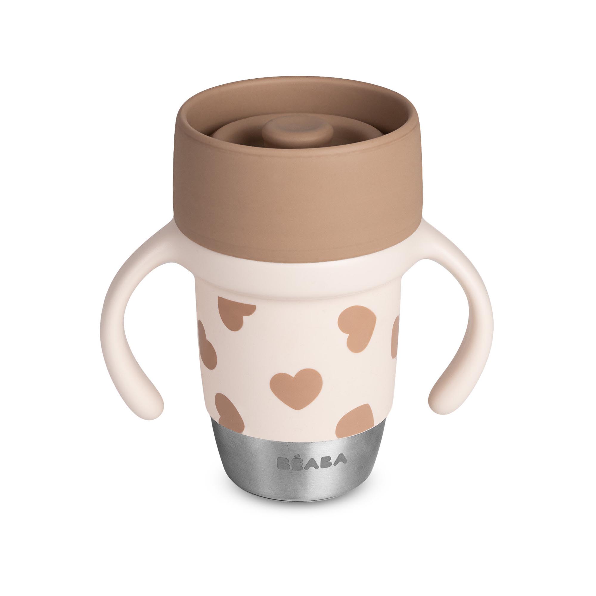 VASO DE ACERO INOXIDABLE CON ASAS