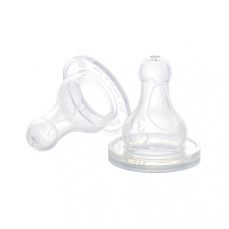 CHUPETES 100% SILICONA, BOCA STANDARD 0-3 MESES, 3-6 MESES Y LÍQUIDOS ESPESOS